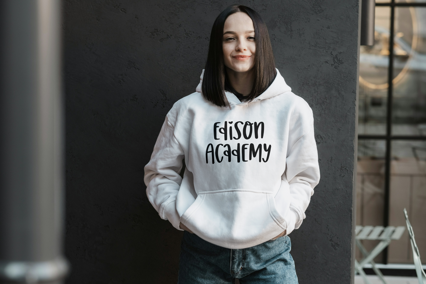 Edison Academy I Heart Font I Hoodie