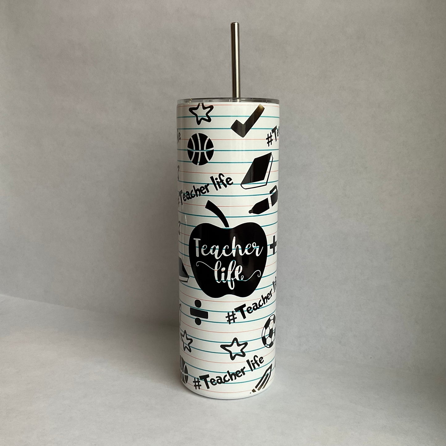 #Teacherlife I 20oz I Skinny Tumbler